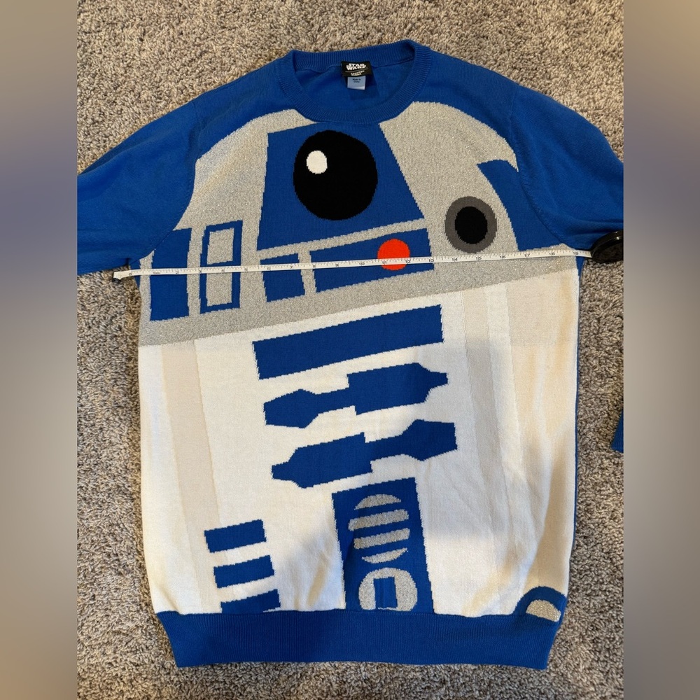 Star Wars R2D2 Pullover Crew Sweater. - Picture 3 of 11